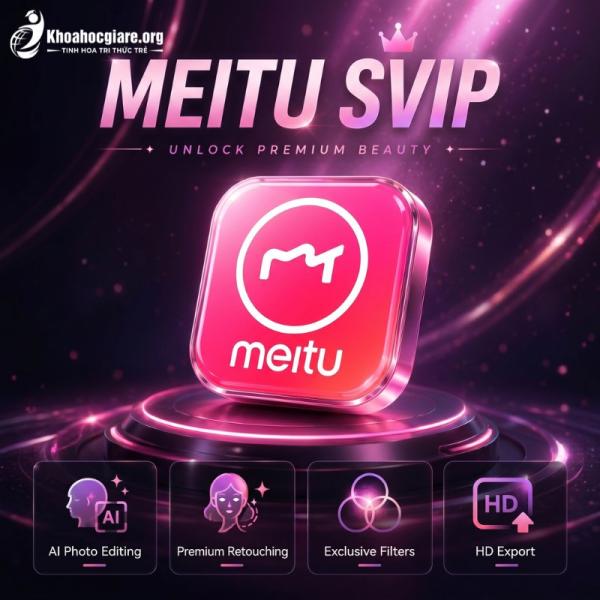 Tài khoản Meitu VIP giá rẻ - AI Flash chỉnh ảnh và video