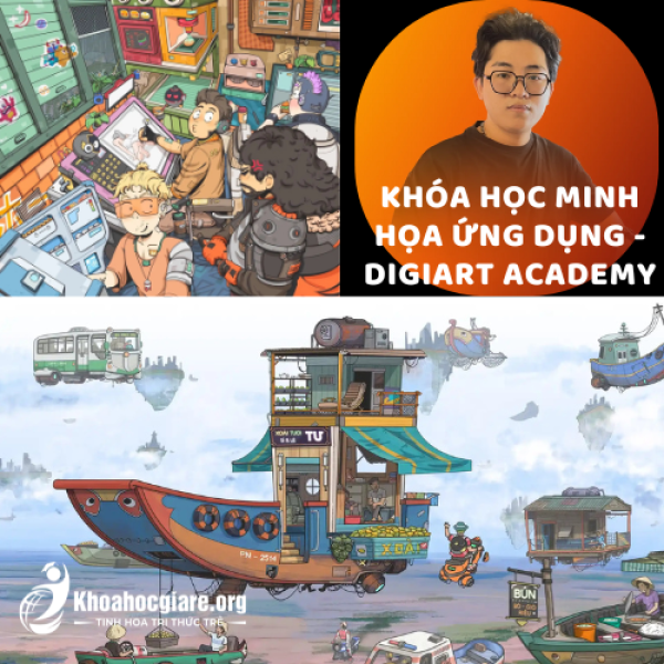 Khóa học minh họa ứng dụng - Digiart Academy